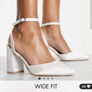 New in Box ASOS white heels